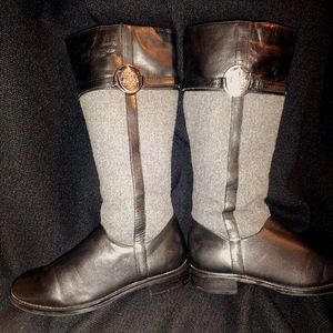 Franco Fortini Black And Gray Boots$